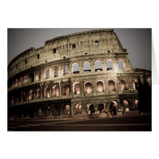Klassisk koliseum hälsningskort