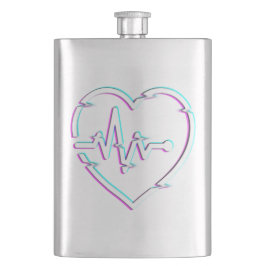 Klassisk kolv för hjärtkontroll fickplunta