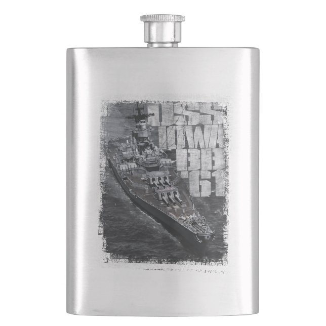Klassisk kolv i isläge (Iowa Classic Flask) Fickplunta (Framsidan)