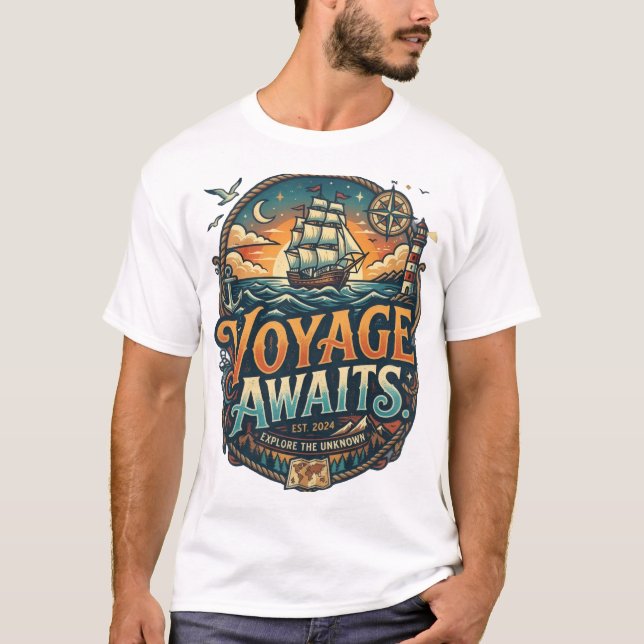 Klassisk komfort designer T-shirt (Framsida)