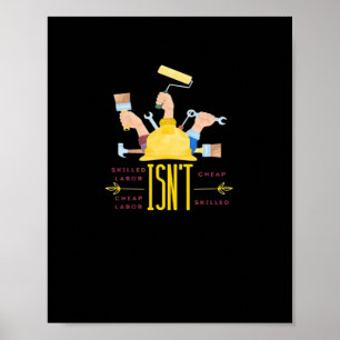 Klassisk konstdesign - kompetent arbetskraft är in poster