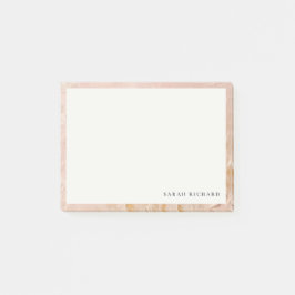 Klassisk konstnärlig buske rosa guld oljemålning t post-it block