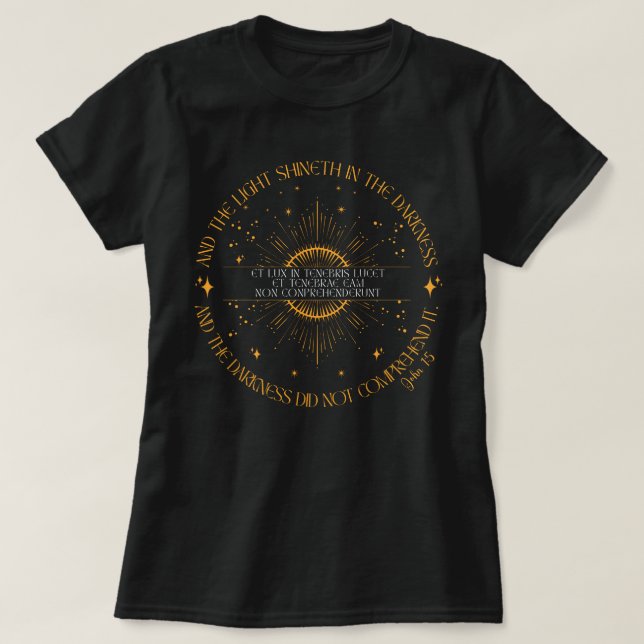 Klassisk konversationscykel 3 John 1:5 Homeschool T Shirt (Design framsida)