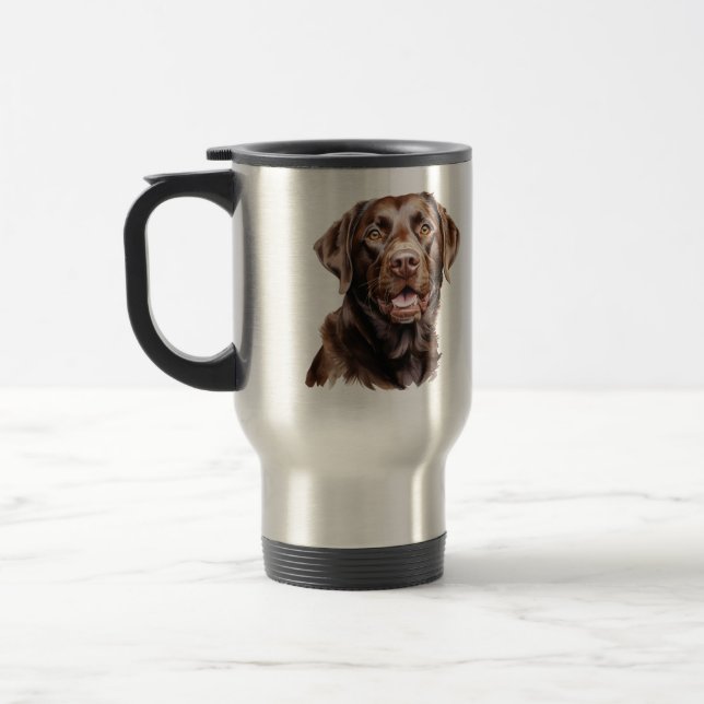 Klassisk kopp för Chocolate Labrador Retriever, 11 (Vänster)