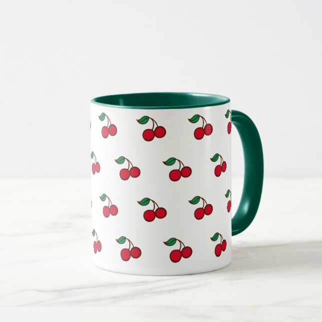 Klassisk körsbärskaffe kopp (Framsida höger)