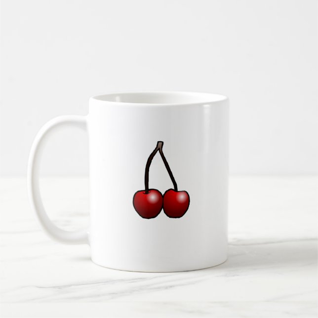 Klassisk körsbärsmugg  kaffemugg (Vänster)
