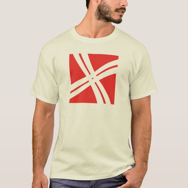 Klassisk korslinje Bokstaven X Monogram T Shirt (Framsida)