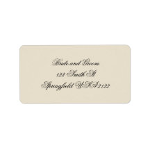 Klassisk Kräm & Svart Minimalistisk Elegant Bröllo