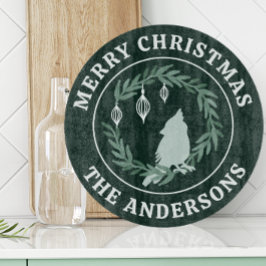 Klassisk krandkardinal Monogram jul