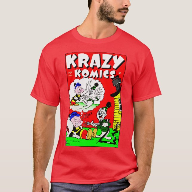 Klassisk Krazy Komics T-Shirt 1940 (Framsida)