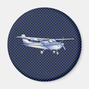 Klassisk krom (CNA) som flyger kolfiber Magnet