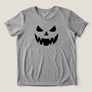 Klassisk, kuslig pumpa ansikte t shirt