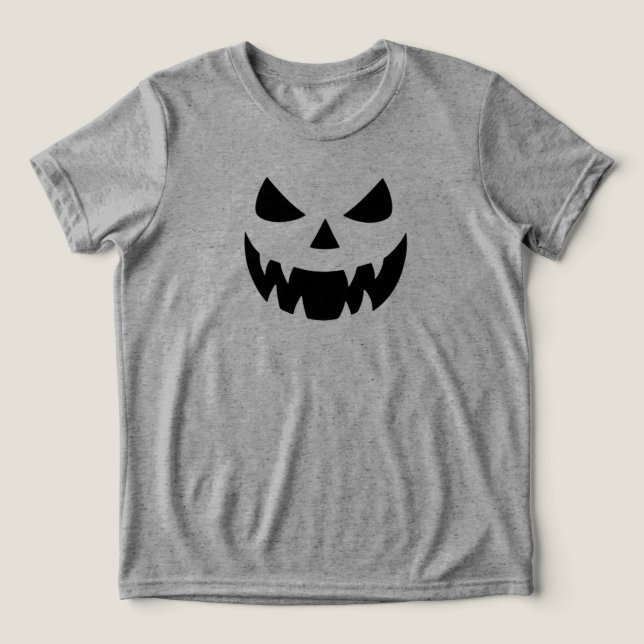 Klassisk, kuslig pumpa ansikte t shirt (Design Framsida)