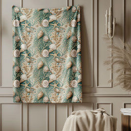 Klassisk kustvattentarm och inbjudan till atmosfär fleecefilt