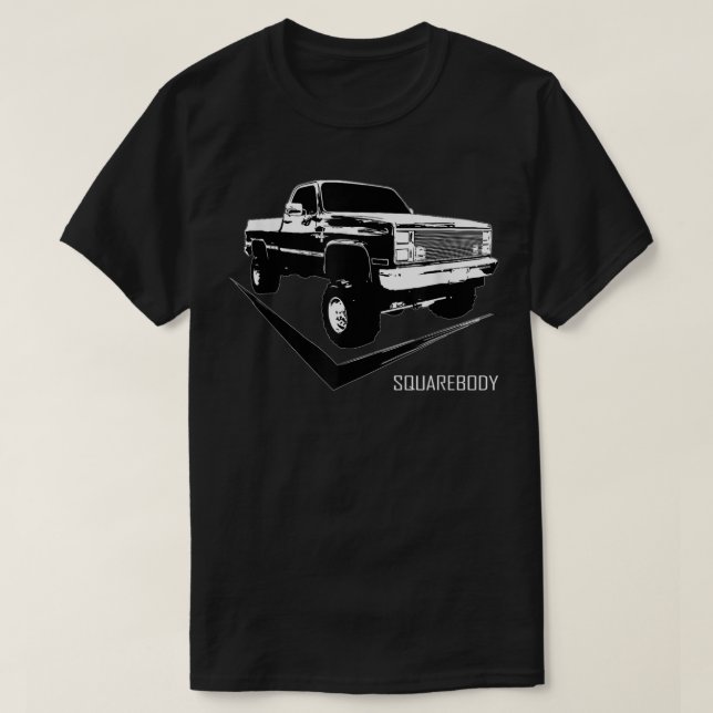 Klassisk kvadratisk underdel Lastbil T Shirt (Design framsida)