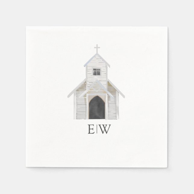 Klassisk kyrka Napkins Pappersservett (Framsidan)