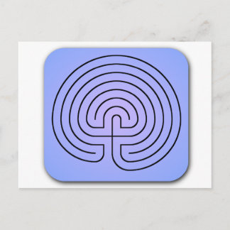 Klassisk labyrint vykort