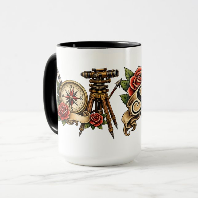 Klassisk landmätare  mugg (Framsida vänster)