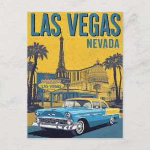 Klassisk Las Vegas Nevada-resa Vykort