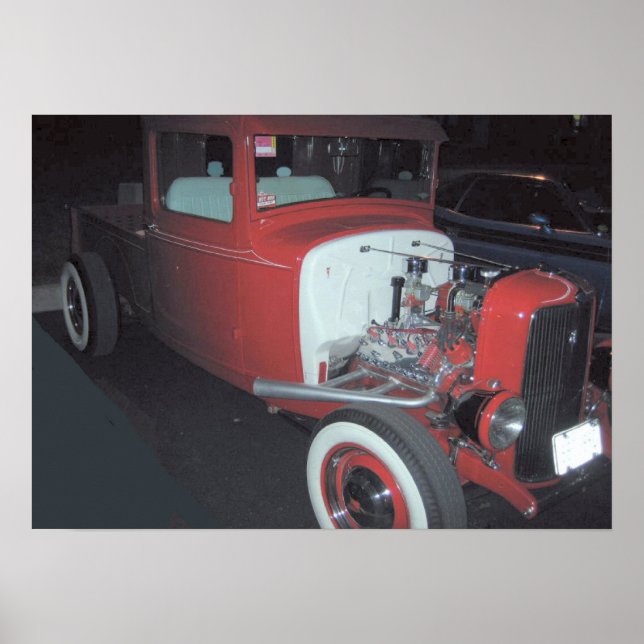 Klassisk Lastbil & motor Poster (Framsidan)