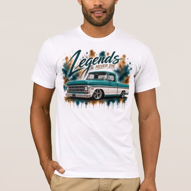 Klassisk lastbilsälskare T-Shirt (Framsida)