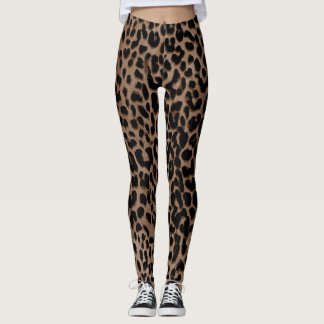 Klassisk leopard Print Leggings Chic Animal