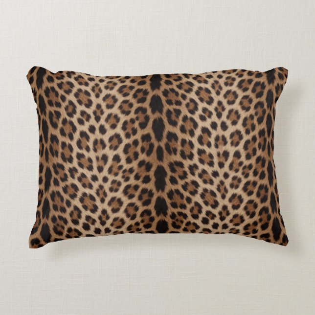🐆 Klassisk Leopards Tryck Lyxig Mode Stil 🐆 Prydnadskudde (Framsidan)