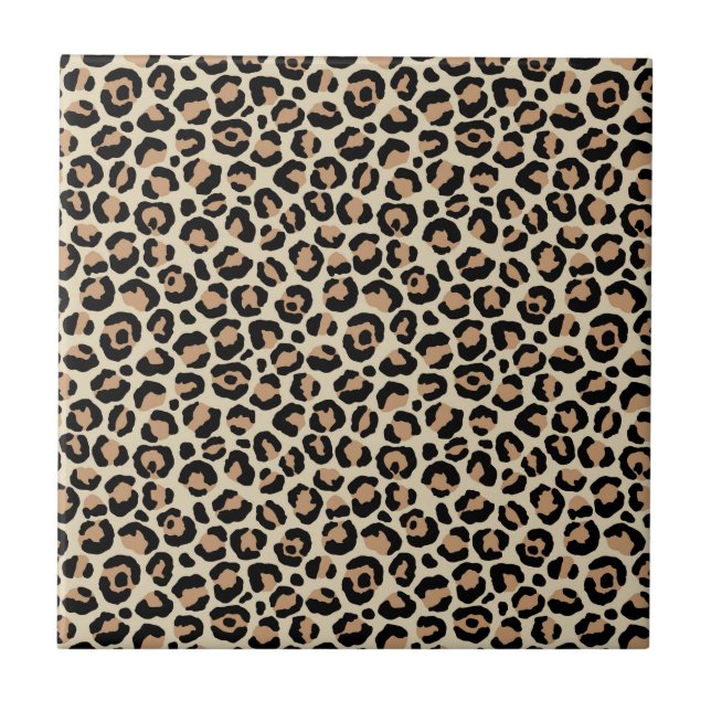 Klassisk Leopardserie 9 Kakelplatta (Framsidan)