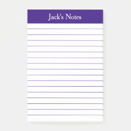 Klassisk Lila-länkad Personlig Post-it Block