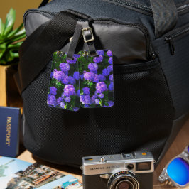 Klassisk Lila Realistic Hydrangea Luggage Tag Bagagebricka