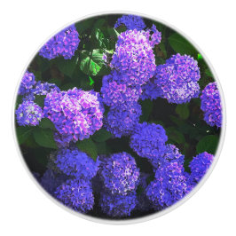Klassisk Lila Realistisk Hydrangea Ceramic pull Knopp