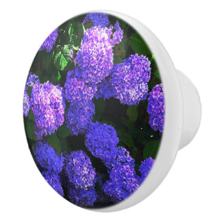 Klassisk Lila Realistisk Hydrangea Ceramic pull Knopp