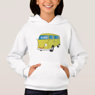 Klassisk limegrön skämttecknad skåpbil t shirt