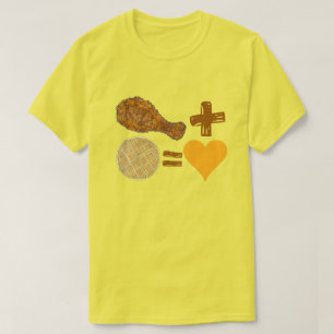 Klassisk livsmedelsparris + våffel = Kärlek Heart T Shirt