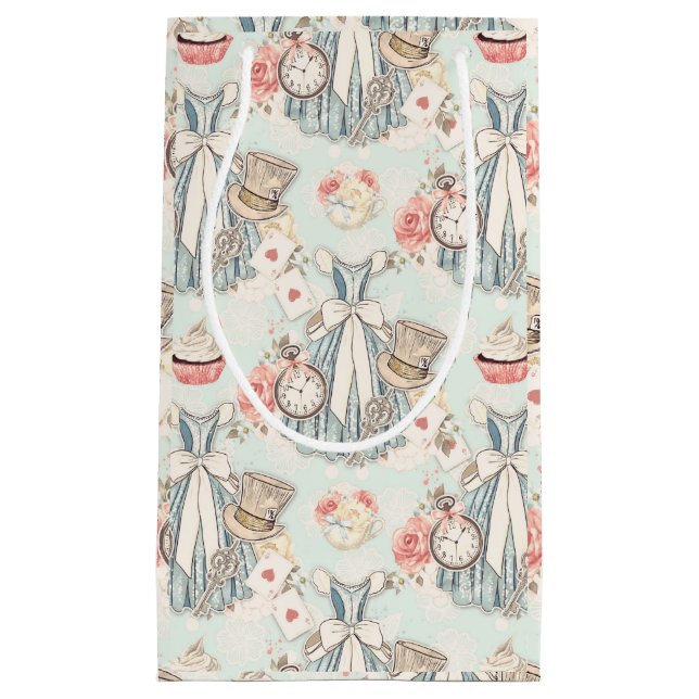 Klassisk ljusblå Vintage Alice i Wonderland (Framsidan)