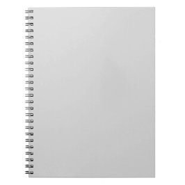 Klassisk Ljusgrå Enfärgad Minimalistisk Anteckningsbok
