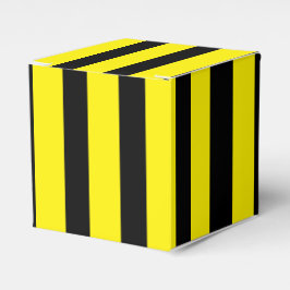 Klassisk Ljust Gul och Svart Randig Klassiker Presentaskar