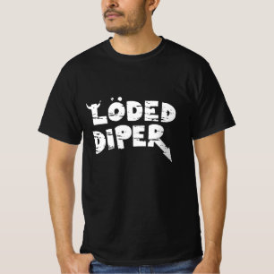 Klassisk logotyp för inläst per t shirt