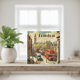 Klassisk London City Center Vintage Resekonst