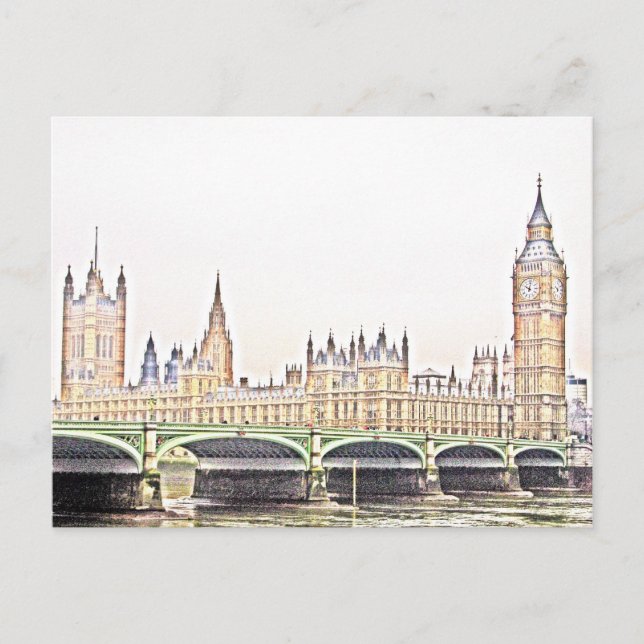 klassisk LONDON Vykort (Framsida)