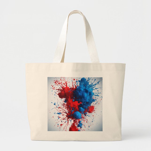 Klassisk Luxe-handväska Jumbo Tygkasse (Framsidan)