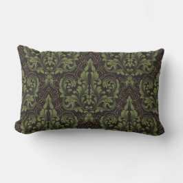 Klassisk lyx gammaldags damast-ornament lumbarkudde