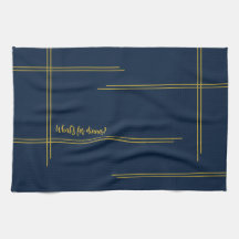 Klassisk lyx Navy och Guld Middag?