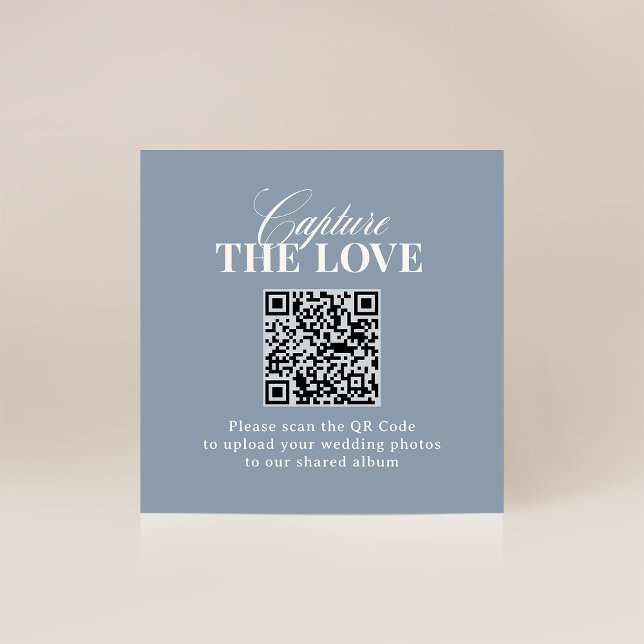 Klassisk Lyx | QR-kod Bröllopsfotografering Fånga  Tilläggskort (Skapare uppladdad)