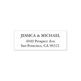 Klassisk mall för Anpassningsbar av enkel Returadr Självfärgande Stämpel