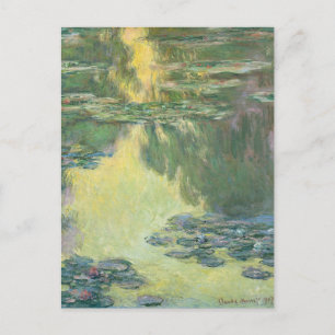 Klassisk målning av Claude Monet, Vattenliljor (19 Vykort