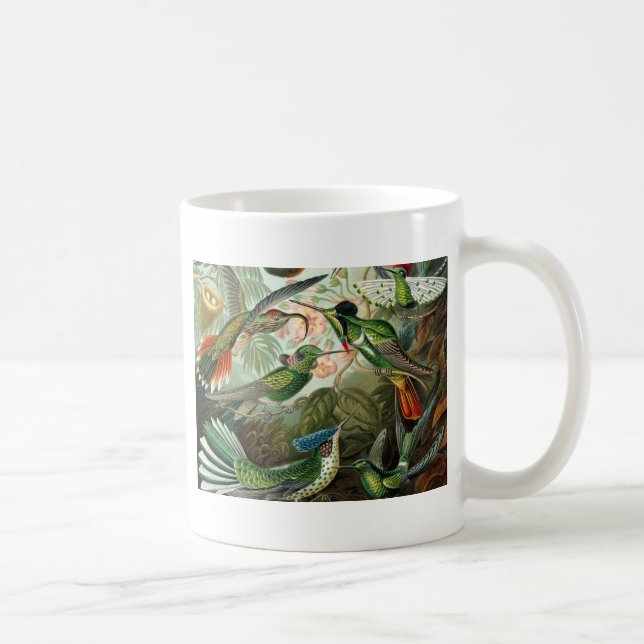 klassisk målning av hummerfågel kaffemugg (Höger)