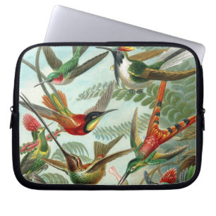 klassisk målning av hummerfågel laptop sleeve
