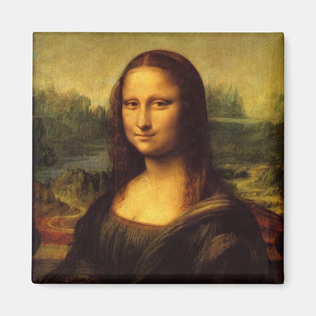 Klassisk målning Mona Lisa Magnet (Framsidan)