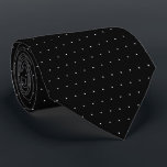 Klassisk Manar Black och White Polka dots Mönster Slips<br><div class="desc">Den här manarna är svart med vit polka punkt mönster.</div>